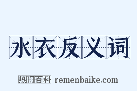 水衣反义词是什么意思的图片